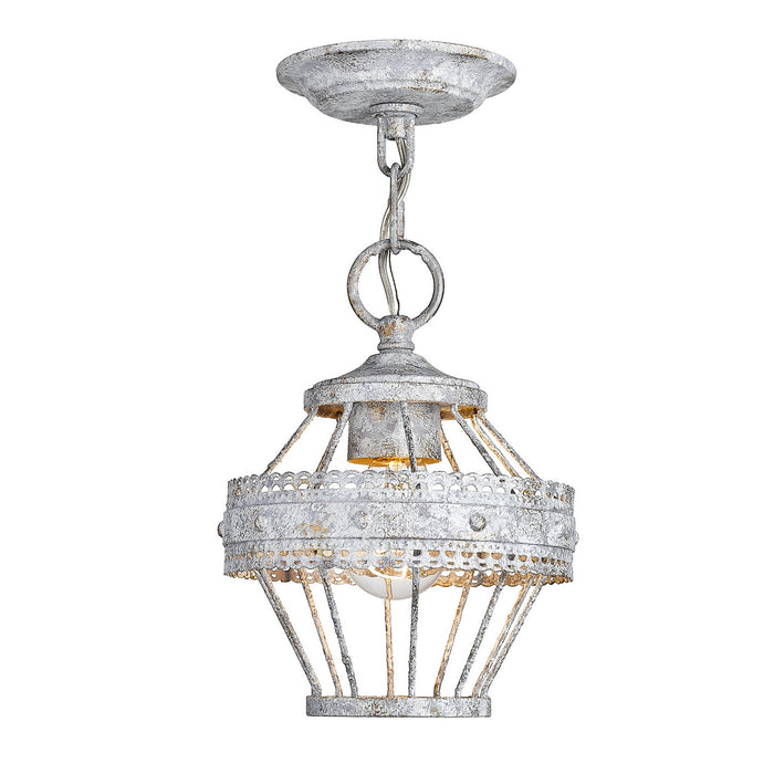 One Light Mini Pendant from the Ferris collection in Oyster finish