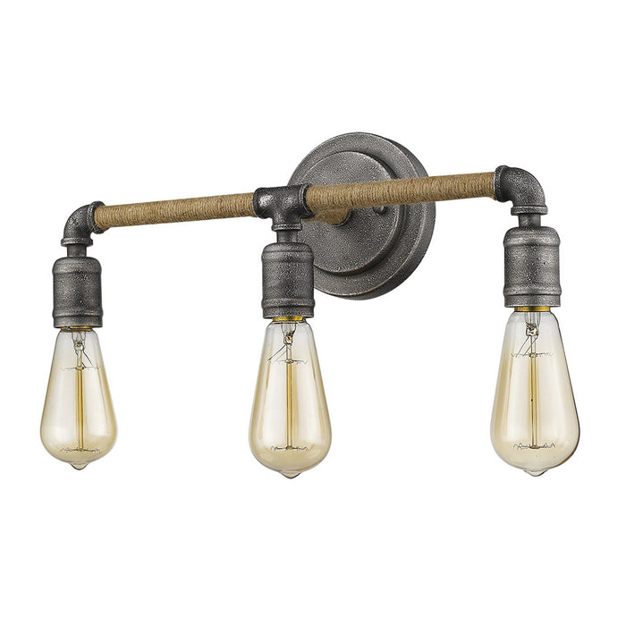 Acclaim Lighting - IN41328AGY - Three Light Vanity - Grayson - Antique Gray