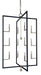 Framburg - 5369 PN/MBLACK - 12 Light Foyer Chandelier - Minimalist Elegant - Polished Nickel/Matte Black
