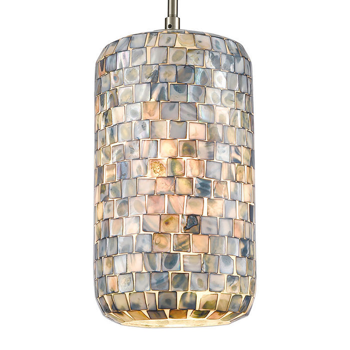 Three Light Pendant from the Capri collection in Satin Nickel finish