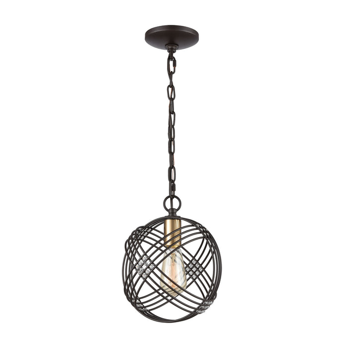 One Light Mini Pendant from the Concentric collection in Oil Rubbed Bronze finish