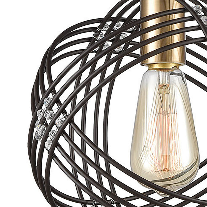 One Light Mini Pendant from the Concentric collection in Oil Rubbed Bronze finish