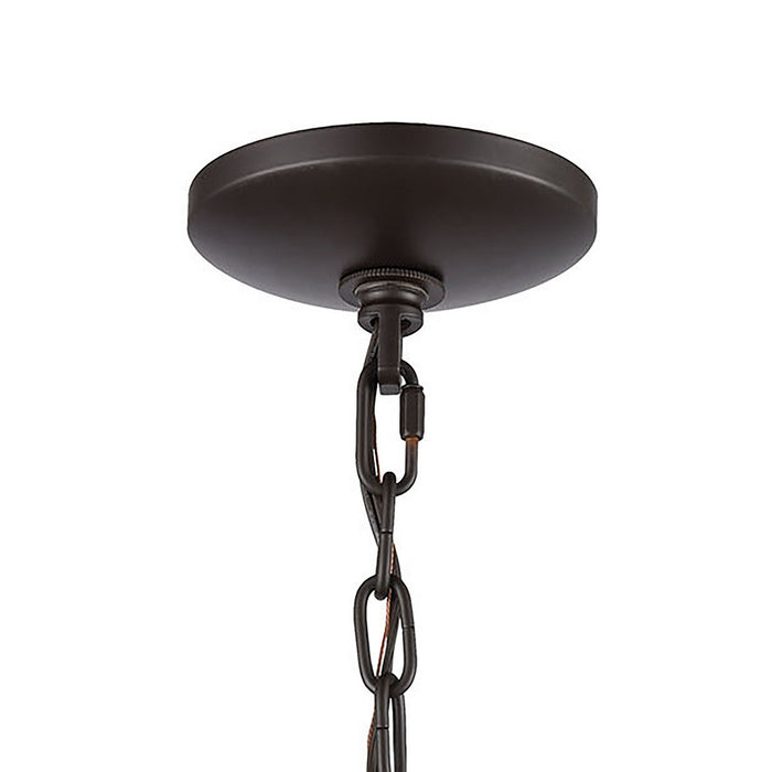 One Light Mini Pendant from the Concentric collection in Oil Rubbed Bronze finish