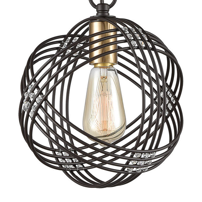 One Light Mini Pendant from the Concentric collection in Oil Rubbed Bronze finish