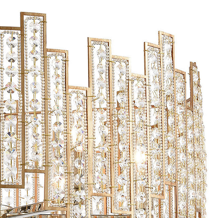 Six Light Chandelier from the Equilibrium collection in Polished Nickel finish