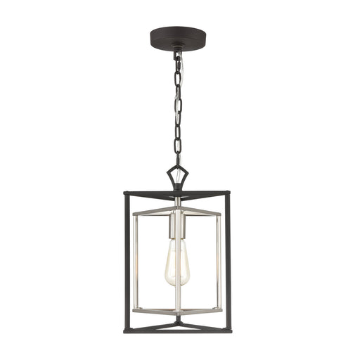 ELK Home - 12234/1 - One Light Mini Pendant - Salinger - Charcoal, Satin Nickel