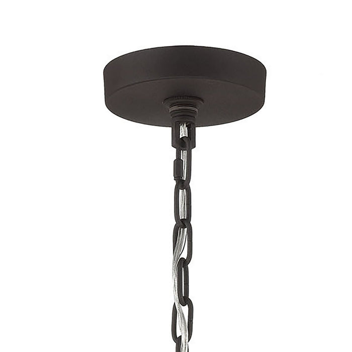 Three Light Pendant from the Salinger collection in Charcoal, Satin Nickel finish