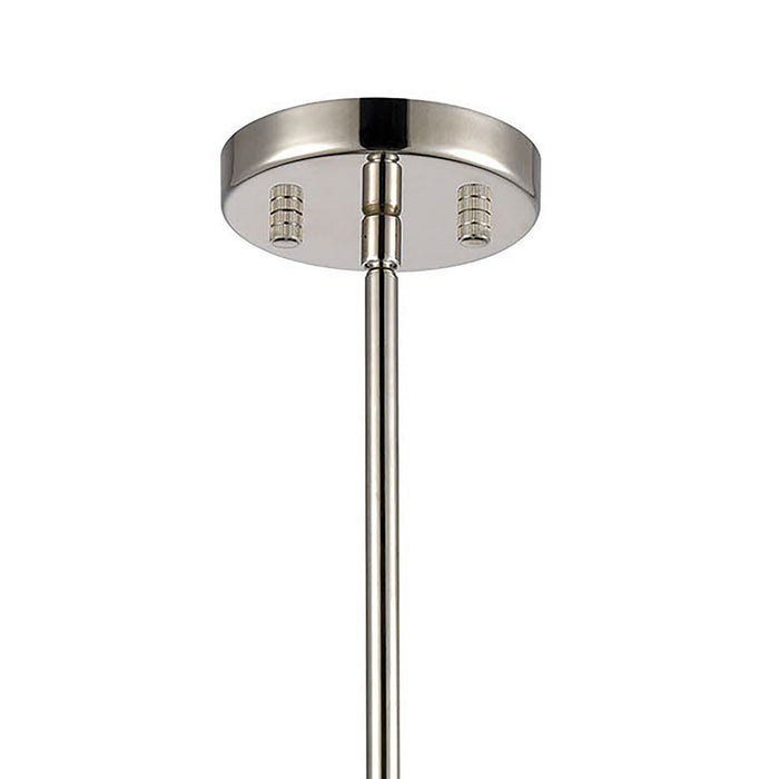 One Light Mini Pendant from the Boudreaux collection in Polished Nickel finish