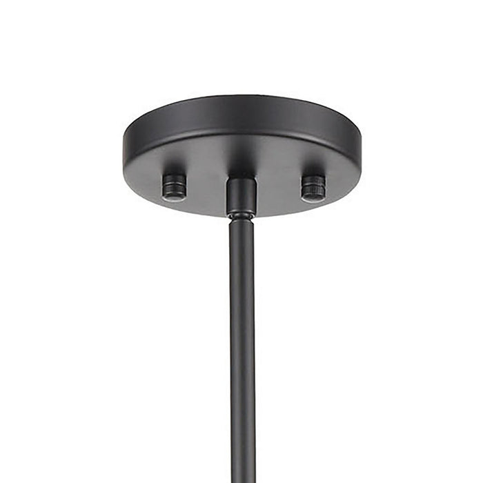 One Light Mini Pendant from the Oriah collection in Matte Black, Satin Brass, Satin Brass finish