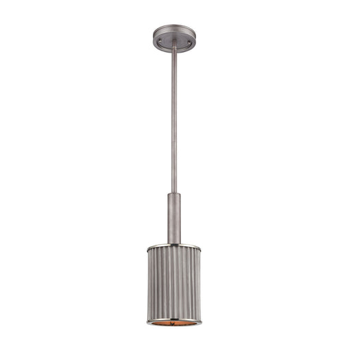 ELK Home - 15926/1 - One Light Mini Pendant - Corrugated Steel - Polished Nickel