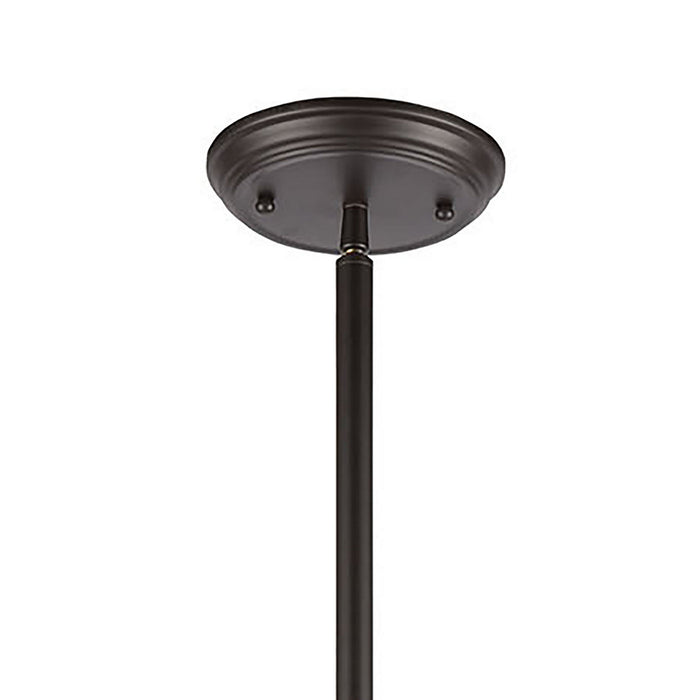 Four Light Chandelier from the Shinzu collection in Oil Rubbed Bronze finish