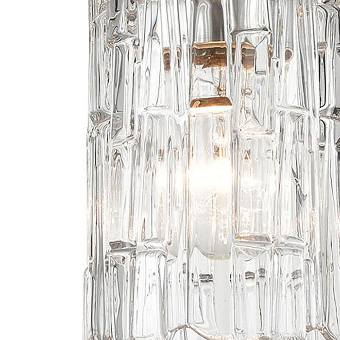 One Light Mini Pendant from the Ezra collection in Polished Chrome finish