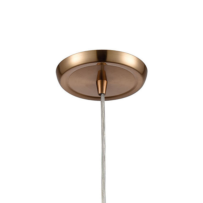 One Light Mini Pendant from the Matilda collection in Satin Brass finish