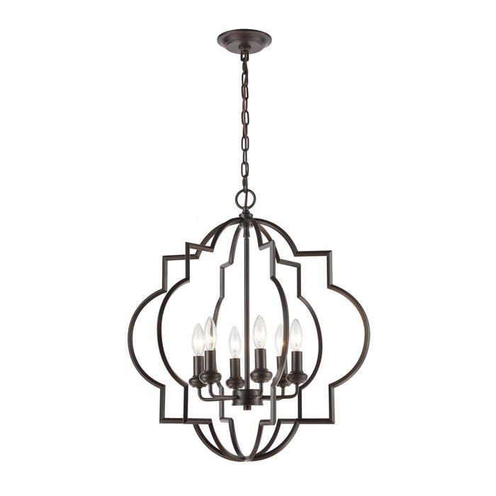 ELK Home - 31818/6 - Six Light Chandelier - Chandette - Oil Rubbed Bronze