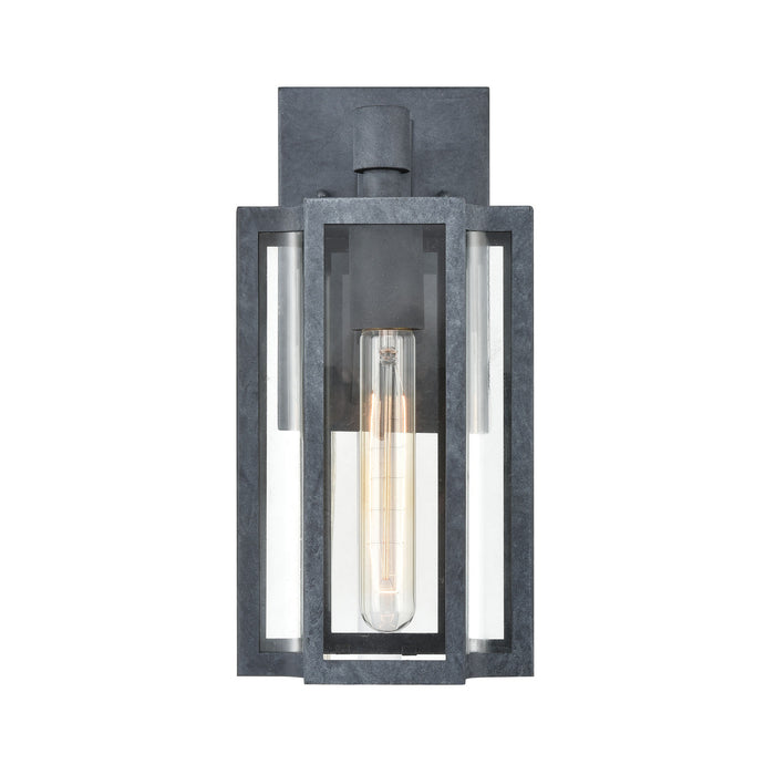 One Light Wall Sconce from the Bianca collection in Aged Zinc finish