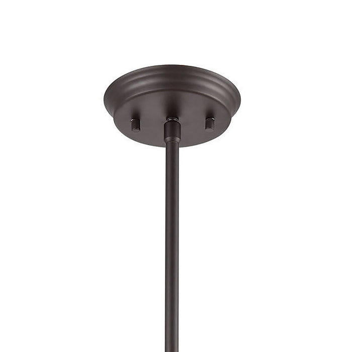 One Light Mini Pendant from the Cusp collection in Oil Rubbed Bronze finish