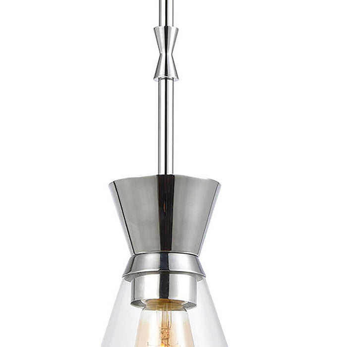 One Light Mini Pendant from the Modley collection in Polished Chrome finish
