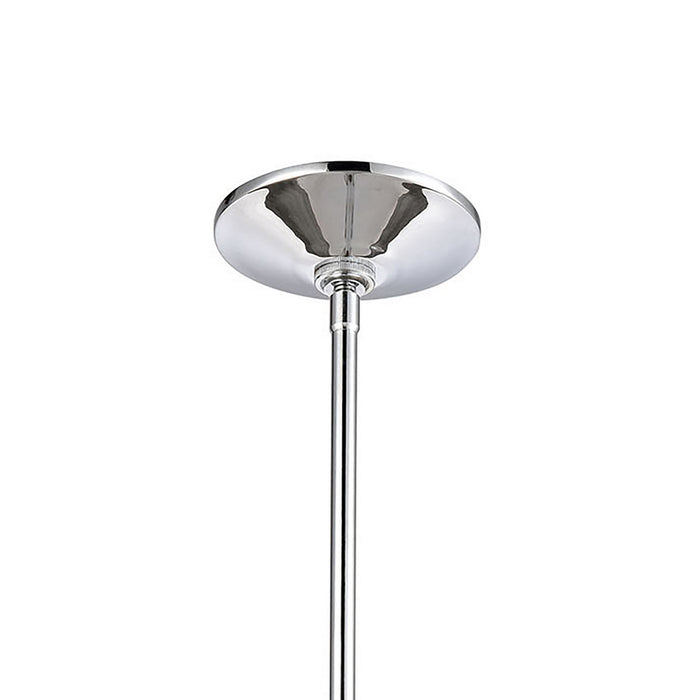 One Light Mini Pendant from the Modley collection in Polished Chrome, Pastel Blue, Pastel Blue finish