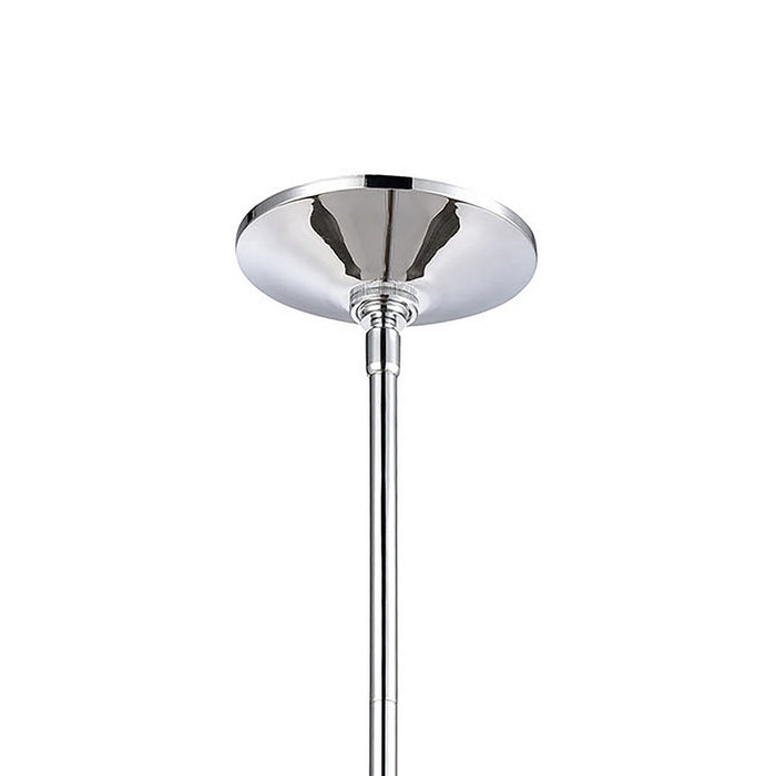 One Light Mini Pendant from the Modley collection in Polished Chrome, Pastel Yellow, Pastel Yellow finish