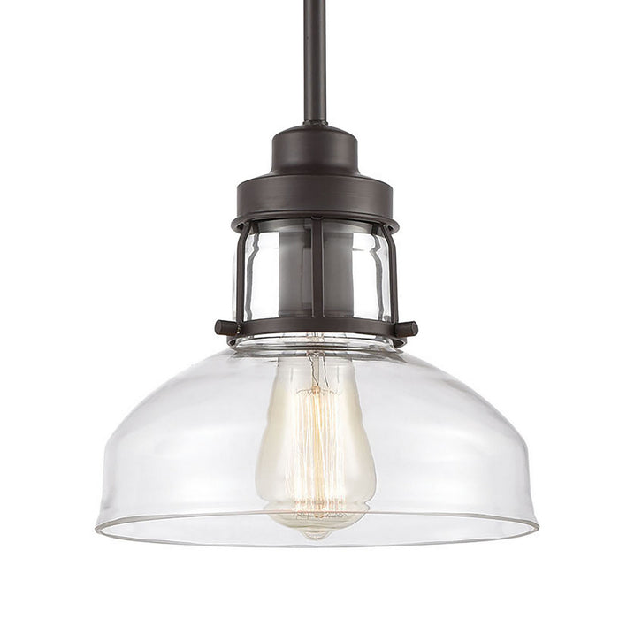 One Light Mini Pendant from the Manhattan Boutique collection in Oil Rubbed Bronze finish