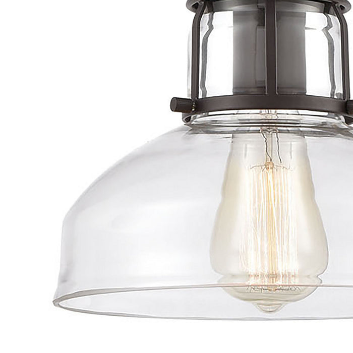 One Light Mini Pendant from the Manhattan Boutique collection in Oil Rubbed Bronze finish