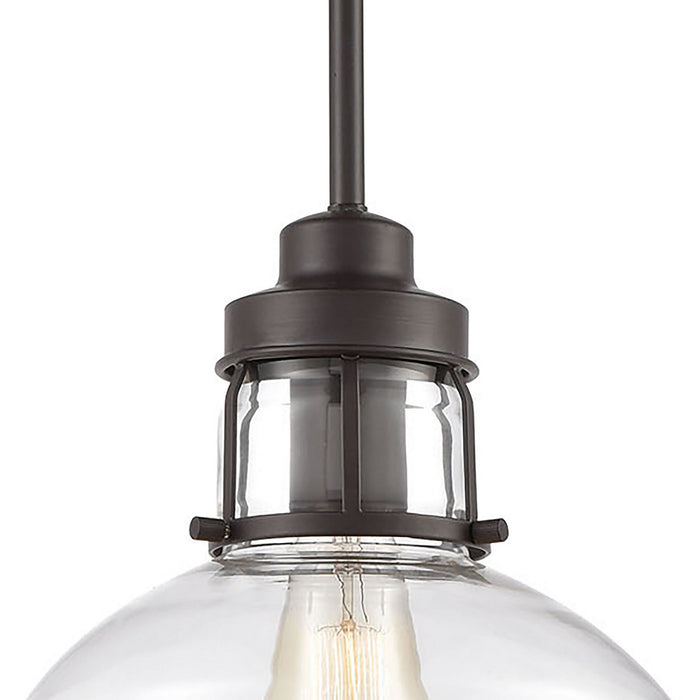 One Light Mini Pendant from the Manhattan Boutique collection in Oil Rubbed Bronze finish