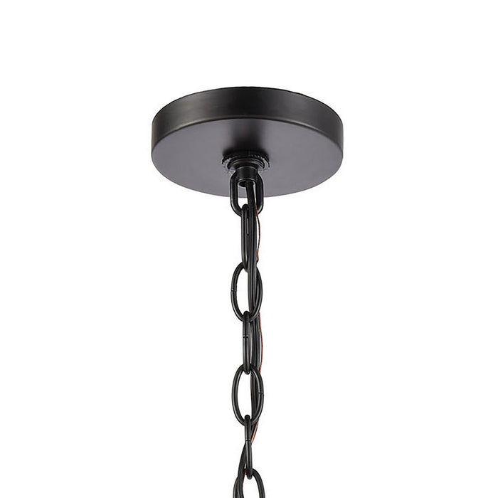 One Light Outdoor Hanging Lantern from the Radnor collection in Matte Black finish