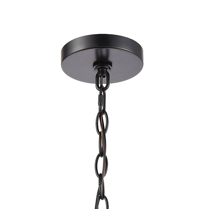 One Light Outdoor Hanging Lantern from the Lamplighter collection in Matte Black finish