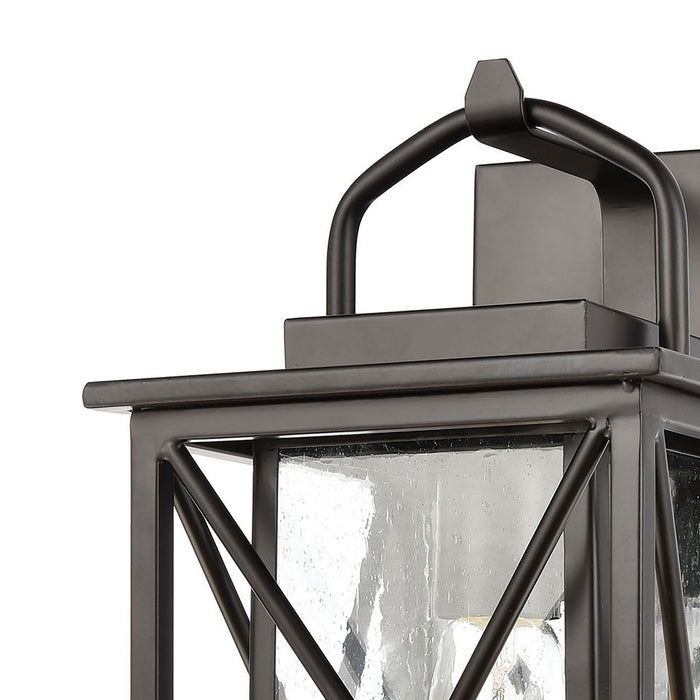 One Light Wall Sconce from the Carriage Light collection in Matte Black finish