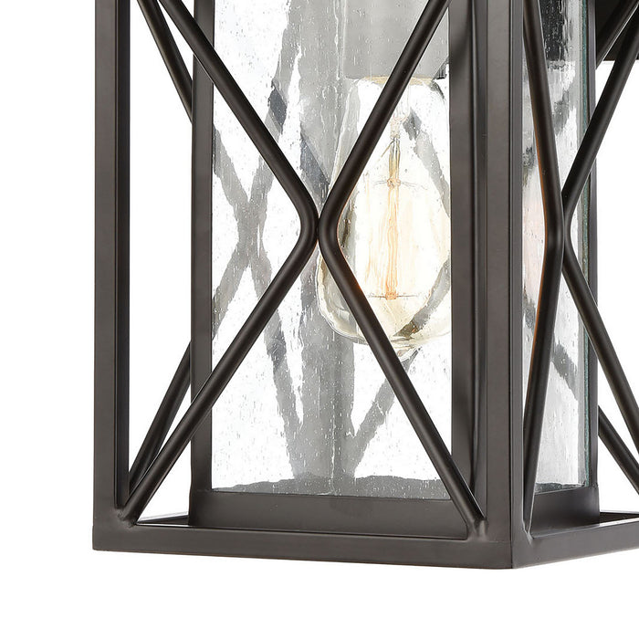 One Light Wall Sconce from the Carriage Light collection in Matte Black finish