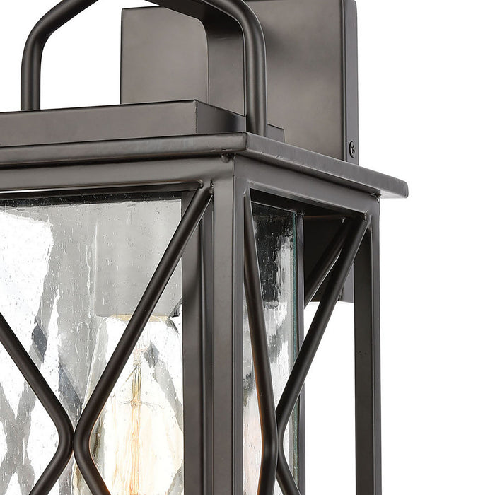 One Light Wall Sconce from the Carriage Light collection in Matte Black finish