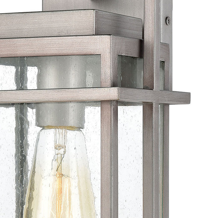 One Light Wall Sconce from the Breckenridge collection in Weathered Zinc finish