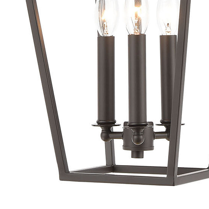 Three Light Pendant from the Fairfax collection in Oil Rubbed Bronze finish