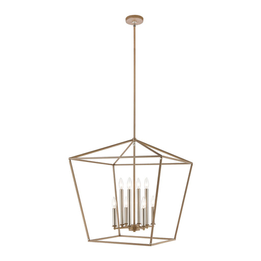 ELK Home - 57226/8 - Eight Light Chandelier - Fairfax - Light Wood, Satin Nickel