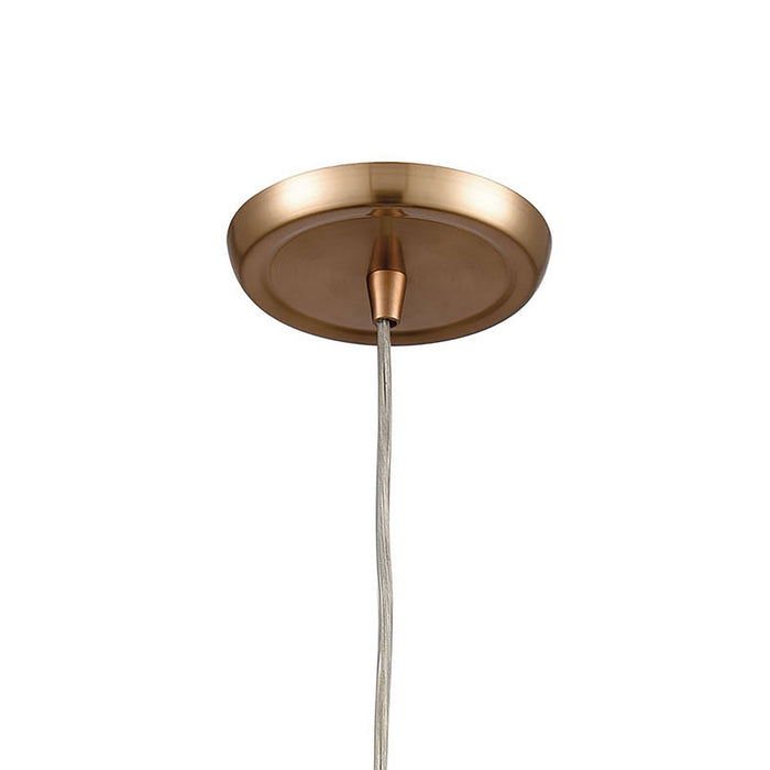 One Light Mini Pendant from the Menlow Park collection in Satin Brass finish