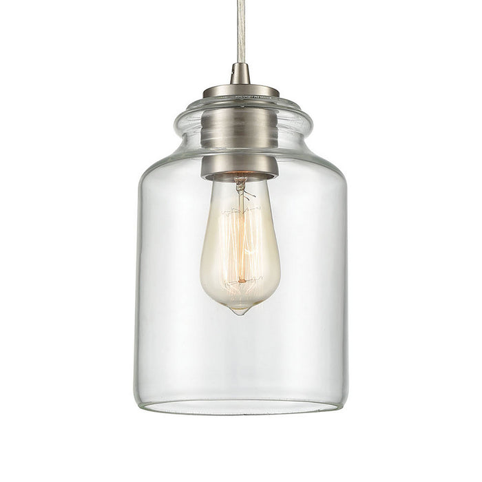Three Light Pendant from the Josie collection in Satin Nickel finish