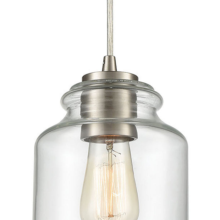 Three Light Pendant from the Josie collection in Satin Nickel finish