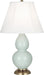 Robert Abbey - 1786 - One Light Accent Lamp - Small Double Gourd - Celadon Glazed Ceramic