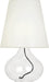 Robert Abbey - 458W - One Light Table Lamp - June - Clear Glass Body w/ Black Fabric Wrapped Cord