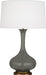 Robert Abbey - CR994 - One Light Table Lamp - Pike - Ash Glazed Ceramic w/ Aged Brass