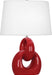 Robert Abbey - RR981 - One Light Table Lamp - Fusion - Ruby Red Glazed Ceramic w/ Polished Nickel