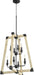 Quorum - 6789-8-69 - Eight Light Entry Pendant - Alpine - Noir w/ Driftwood finish