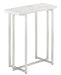 Currey and Company - 4000-0070 - Accent Table - Silver Leaf/White