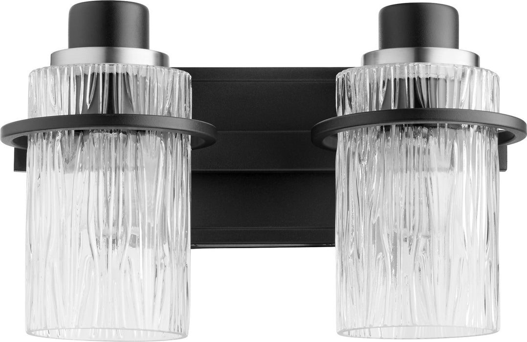 Two Light Vanity from the Lazo collection in Noir finish