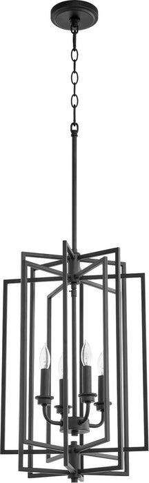 Quorum - 688-4-69 - Four Light Entry Pendant - Hammond - Noir