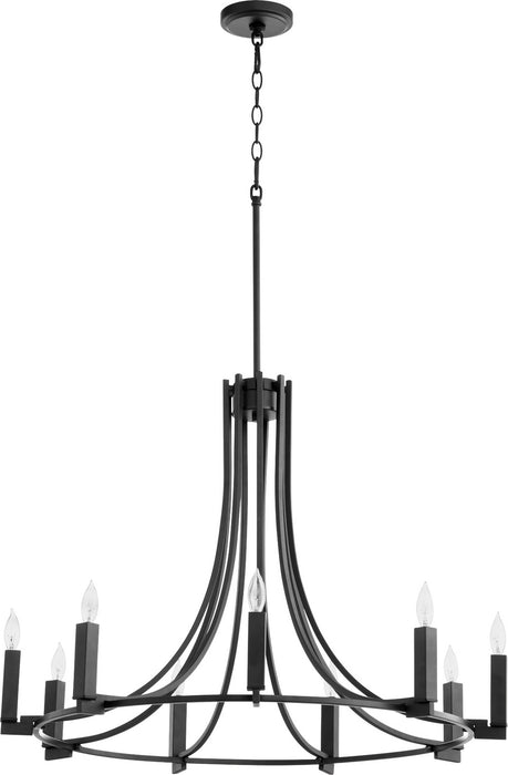 Quorum - 696-9-69 - Nine Light Chandelier - Olympus - Noir