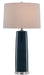 Currey and Company - 6000-0370 - One Light Table Lamp - Navy/Polished Nickel