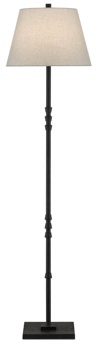 Currey and Company - 8000-0049 - One Light Floor Lamp - Molé Black
