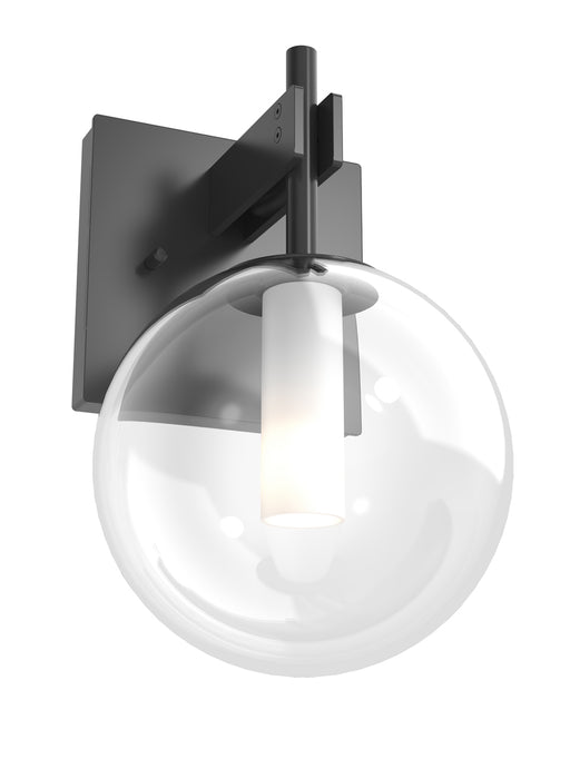 DVI Lighting - DVP27001GR-CL - One Light Wall Sconce - Courcelette - Graphite w/ Clear Glass