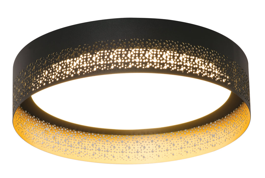 AFX Lighting - ASHF1214L30D1BK - LED Flush Mount - Ash - Black & Gold